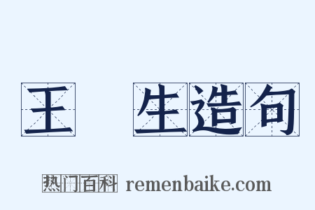 王喆生造句是什么意思的图片